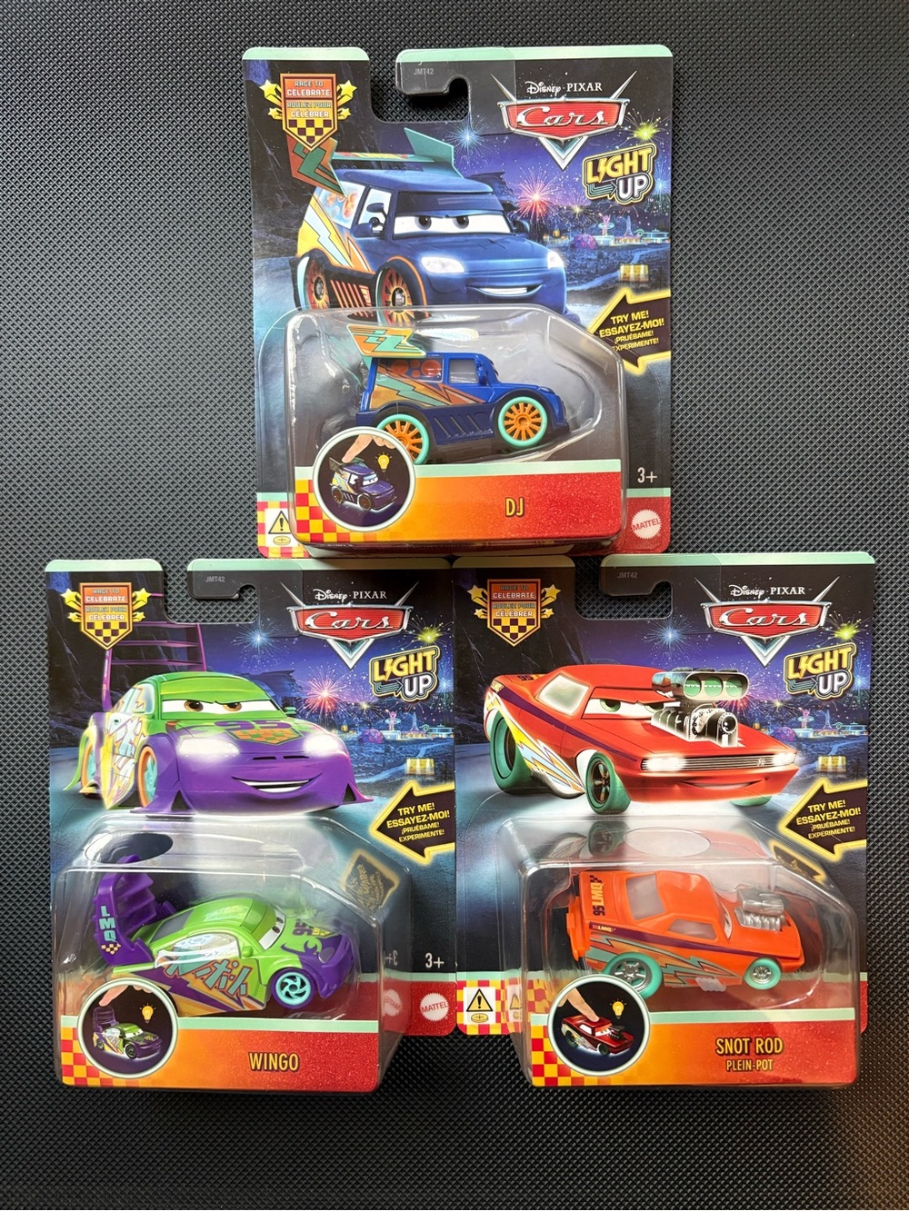 Disney Pixar light up DJ Wingo & Snot Rod